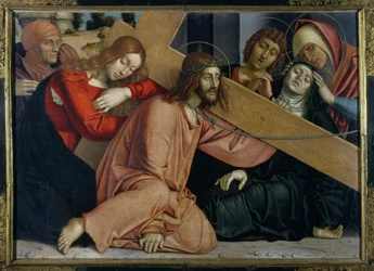 Le Christ tombe sous la croix